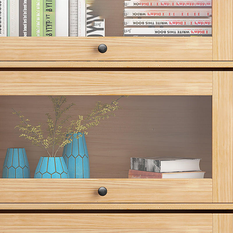 Scandinavian Style Closed Back Bookshelf Standard Wooden Bookcase Clearhalo 'Bookcases' 'furn' 'furn_bookcases' 'Furniture' 'Office Furniture' 6897944