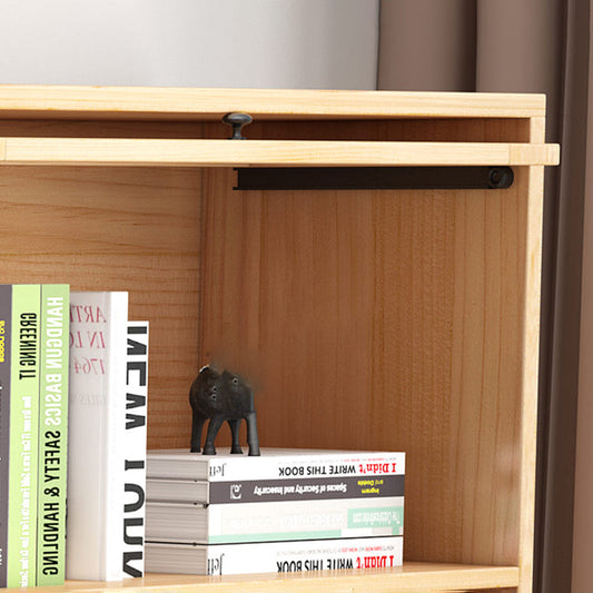 Scandinavian Style Closed Back Bookshelf Standard Wooden Bookcase Clearhalo 'Bookcases' 'furn' 'furn_bookcases' 'Furniture' 'Office Furniture' 6897946