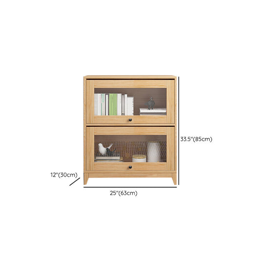 Scandinavian Style Closed Back Bookshelf Standard Wooden Bookcase Clearhalo 'Bookcases' 'furn' 'furn_bookcases' 'Furniture' 'Office Furniture' 6897948
