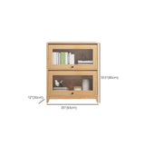 Scandinavian Style Closed Back Bookshelf Standard Wooden Bookcase Clearhalo 'Bookcases' 'furn' 'furn_bookcases' 'Furniture' 'Office Furniture' 6897948