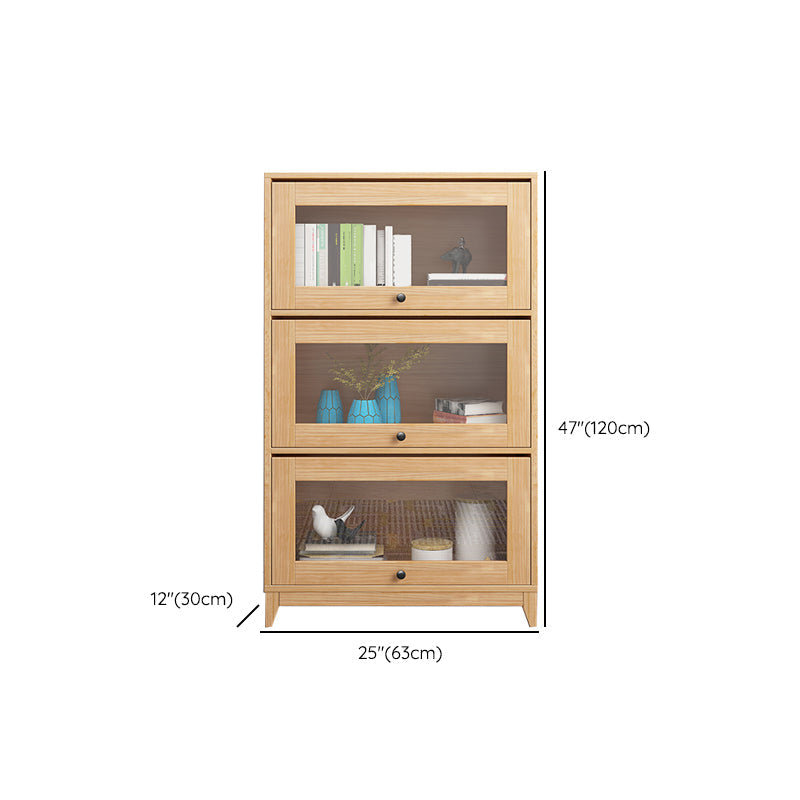 Scandinavian Style Closed Back Bookshelf Standard Wooden Bookcase Clearhalo 'Bookcases' 'furn' 'furn_bookcases' 'Furniture' 'Office Furniture' 6897949