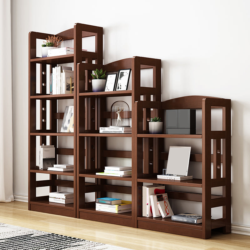 Bibliothèque en bois contemporaine Open Back Standard avec étagères avec étagères