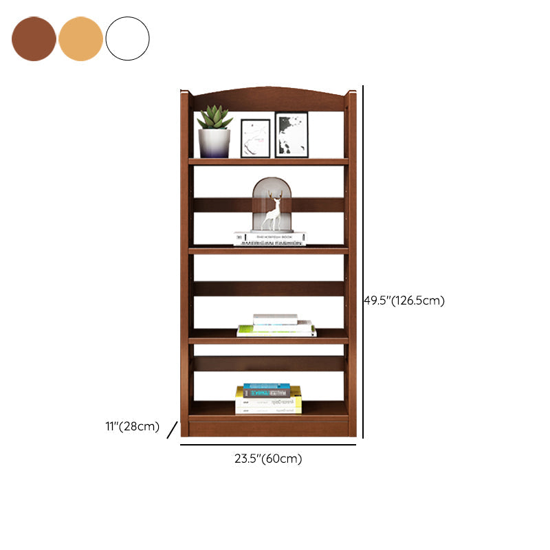 Bibliothèque en bois contemporaine Open Back Standard avec étagères avec étagères