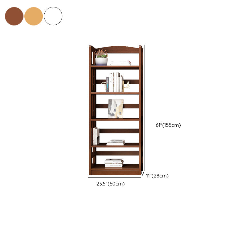 Bibliothèque en bois contemporaine Open Back Standard avec étagères avec étagères