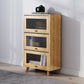 Scandinavian gesloten achterste boekenplank houten boekenkast met planken