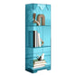 Contemporary Closed Back Standard Bookshelf Acrylic Bookcase for Study Room 15.7"L x 9.8"W x 45.7"H Lake Blue Clearhalo 'Bookcases' 'furn' 'furn_bookcases' 'Furniture' 'Office Furniture' 6898053