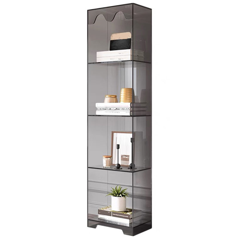 Contemporary Closed Back Standard Bookshelf Acrylic Bookcase for Study Room Clearhalo 'Bookcases' 'furn' 'furn_bookcases' 'Furniture' 'Office Furniture' 6898054