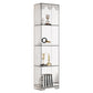 Contemporary Closed Back Standard Bookshelf Acrylic Bookcase for Study Room 41"L x 36"W x 31"H Clear Clearhalo 'Bookcases' 'furn' 'furn_bookcases' 'Furniture' 'Office Furniture' 6898063