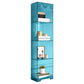Contemporary Closed Back Standard Bookshelf Acrylic Bookcase for Study Room 41"L x 36"W x 31"H Lake Blue Clearhalo 'Bookcases' 'furn' 'furn_bookcases' 'Furniture' 'Office Furniture' 6898065