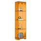 Contemporary Closed Back Standard Bookshelf Acrylic Bookcase for Study Room 41"L x 36"W x 31"H Orange Clearhalo 'Bookcases' 'furn' 'furn_bookcases' 'Furniture' 'Office Furniture' 6898066