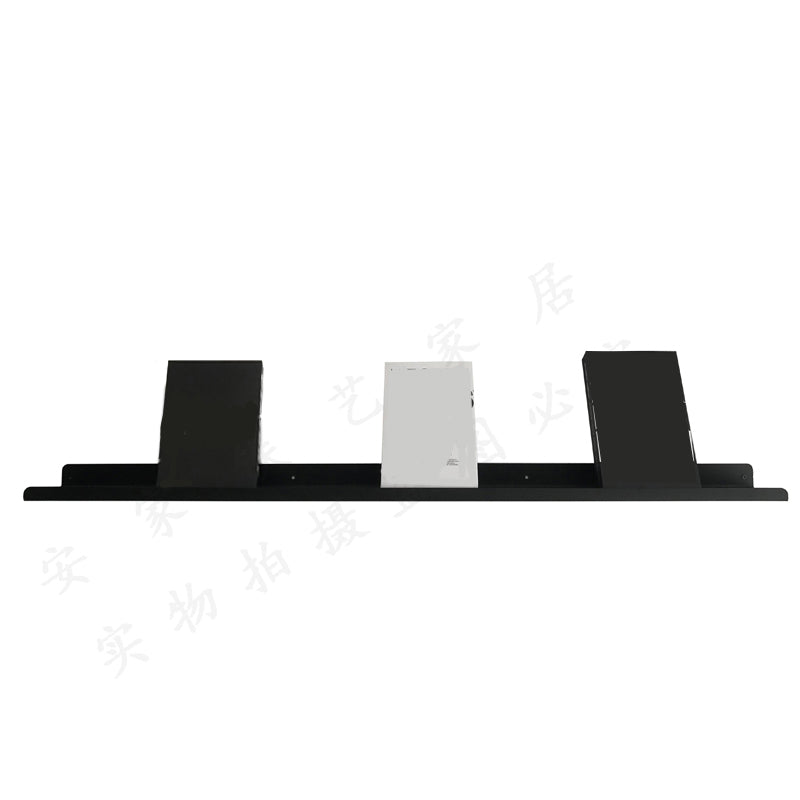 Floating Closed Back Bookshelf Metal Contemporary Bookcase with Shelf Clearhalo 'Bookcases' 'furn' 'furn_bookcases' 'Furniture' 'Office Furniture' 6898105
