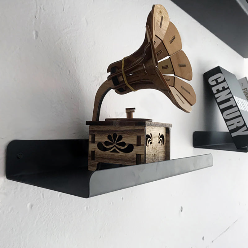 Floating Closed Back Bookshelf Metal Contemporary Bookcase with Shelf Clearhalo 'Bookcases' 'furn' 'furn_bookcases' 'Furniture' 'Office Furniture' 6898107