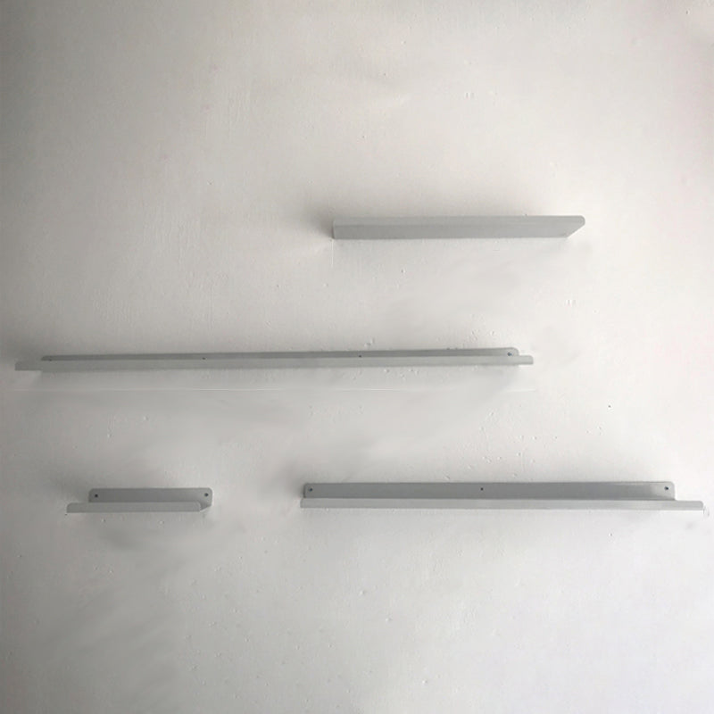 Floating Closed Back Bookshelf Metal Contemporary Bookcase with Shelf Clearhalo 'Bookcases' 'furn' 'furn_bookcases' 'Furniture' 'Office Furniture' 6898110