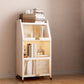 Glam Closed Back Standard Bookshelf Metal Bookcase for Study Room
