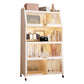 Glam Closed Back Standard Bookshelf Metal Bookcase for Study Room