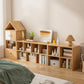 Standaard gesloten back -boekenplank Engineered Wood Scandinavian boekenkast
