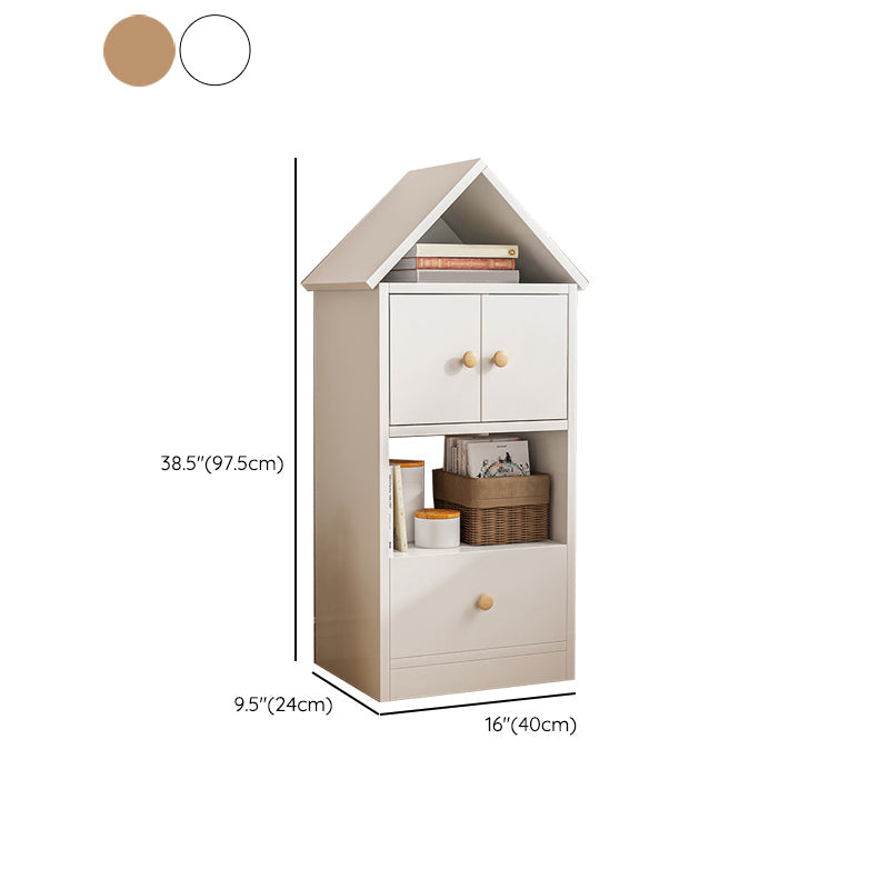 Standaard gesloten back -boekenplank Engineered Wood Scandinavian boekenkast