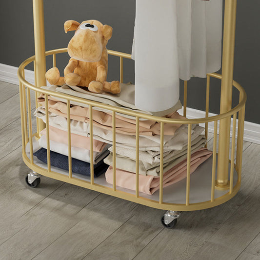 Splendido cestino per abbracci per vestiti Libro metallico a supporto indipendente per soggiorno