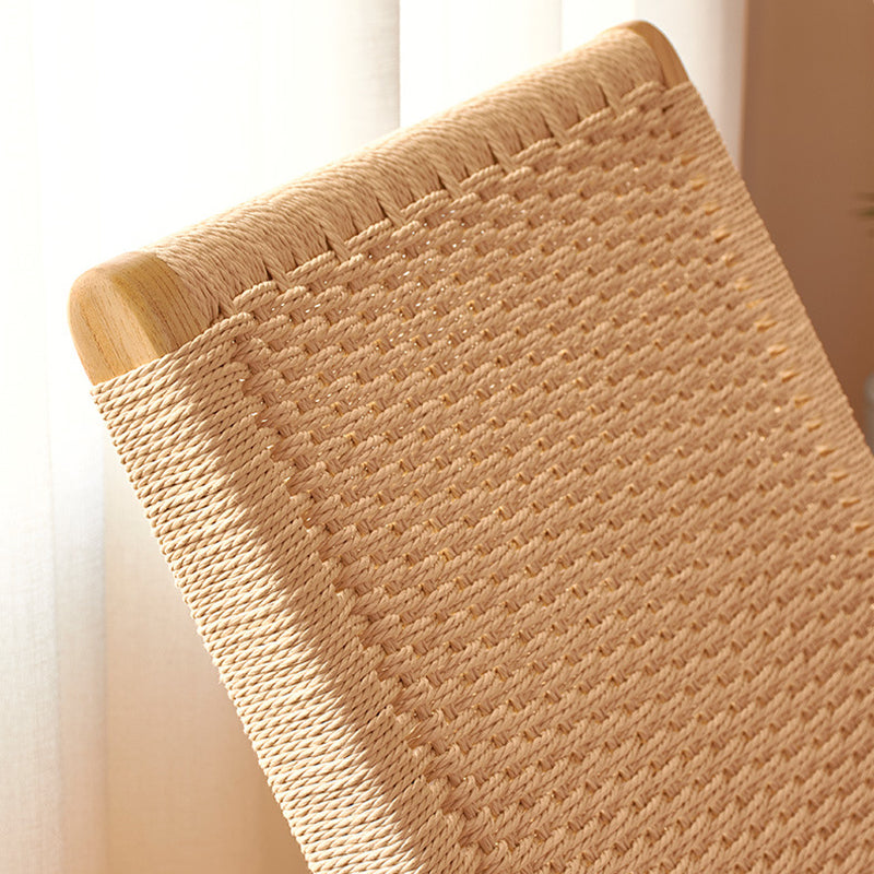 Moderna silla mecedora interior de ratán natural para sala de estar para sala de estar