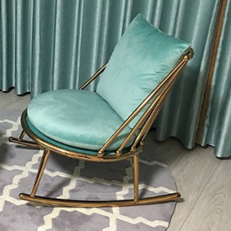 Chaise à bascule canapé intérieure glam chaise à bascule paresseuse avec coussin