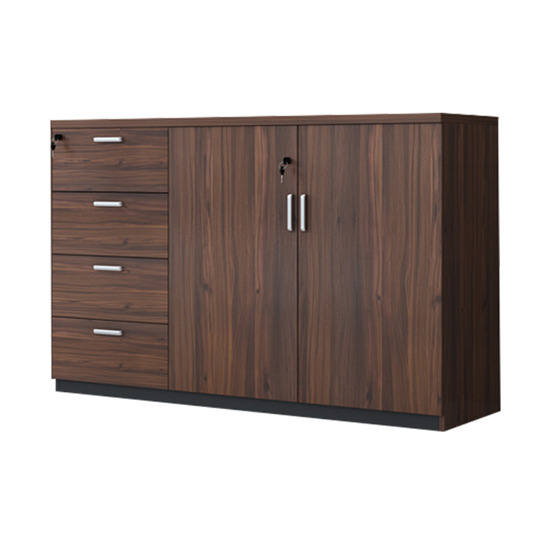Traditional File Cabinet Wood Frame Key Lock Lateral Filing Cabinet for Office Clearhalo 'Filing Cabinets' 'filling_cabinets' 'furn' 'furn_filling_cabinets' 'Furniture' 'Office Furniture' 6899000