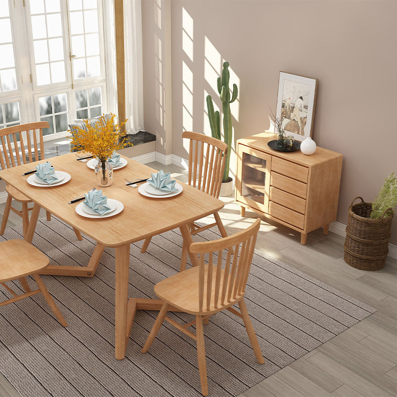 Moderna display mobile a buffet in legno in gomma con cassetti per sala da pranzo