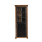 Black Metal Display Stand Glass Doors Traditional Curio Cabinet https: res.litfad.com site img item 2022 12 11 6904640 1200x1200.jpg Drawer Not Included Clearhalo 'Display & China Cabinets' 'display_china_cabinets' 'furn' 'furn_display_china_cabinets' 'Furniture' 'Kitchen & Dining Furniture' 6904639