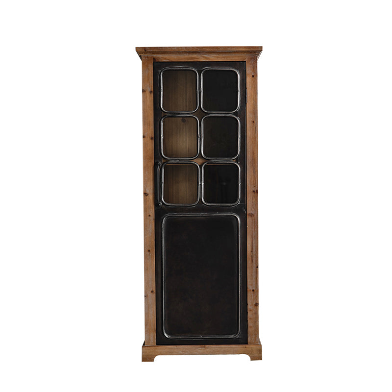 Black Metal Display Stand Glass Doors Traditional Curio Cabinet https: res.litfad.com site img item 2022 12 11 6904640 1200x1200.jpg Drawer Not Included Clearhalo 'Display & China Cabinets' 'display_china_cabinets' 'furn' 'furn_display_china_cabinets' 'Furniture' 'Kitchen & Dining Furniture' 6904639