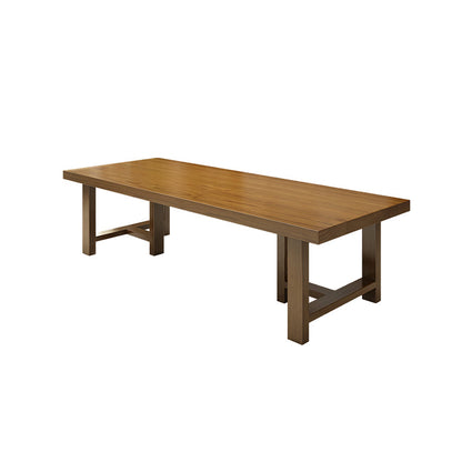 Solid Wood Rectangular Office Desk Industrial 29.53" Tall Writing Desk Clearhalo 'furn' 'furn_office_desk' 'Furniture' 'Office Desks' 'Office Furniture' 'office_desk' 6904793
