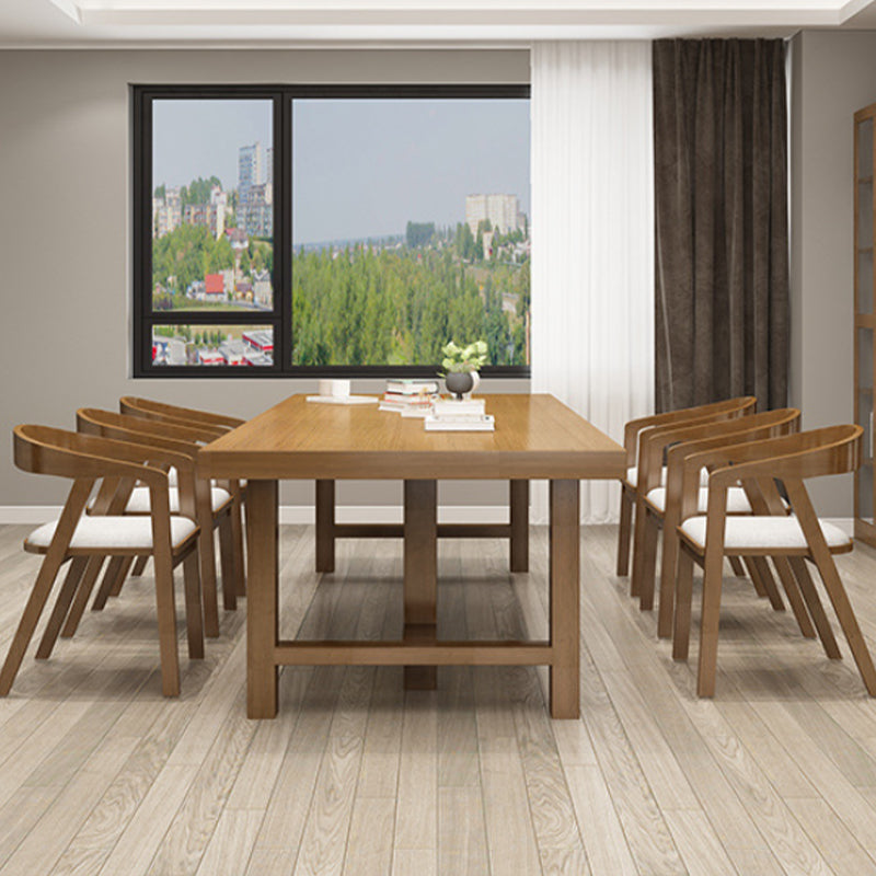 Solid Wood Rectangular Office Desk Industrial 29.53" Tall Writing Desk Clearhalo 'furn' 'furn_office_desk' 'Furniture' 'Office Desks' 'Office Furniture' 'office_desk' 6904796