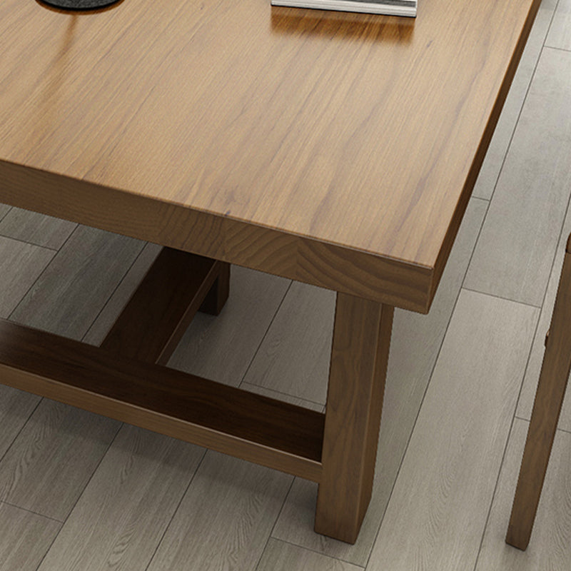 Solid Wood Rectangular Office Desk Industrial 29.53" Tall Writing Desk Clearhalo 'furn' 'furn_office_desk' 'Furniture' 'Office Desks' 'Office Furniture' 'office_desk' 6904798