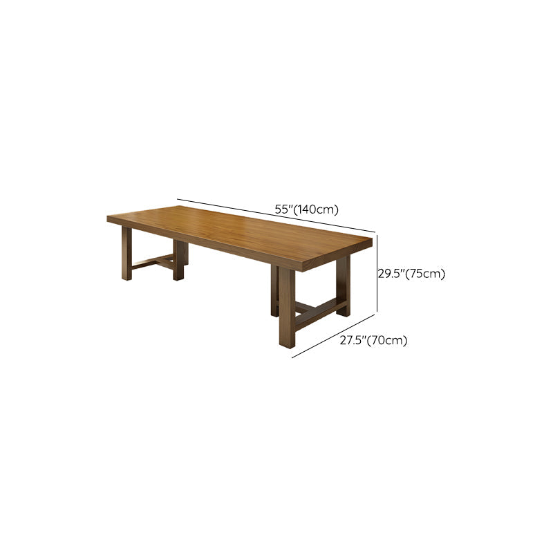 Solid Wood Rectangular Office Desk Industrial 29.53" Tall Writing Desk Clearhalo 'furn' 'furn_office_desk' 'Furniture' 'Office Desks' 'Office Furniture' 'office_desk' 6904807
