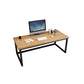 Industrial Solid Wood Office Desk 29.53" Tall Rectangular Writing Desk with Sled Base Clearhalo 'furn' 'furn_office_desk' 'Furniture' 'Office Desks' 'Office Furniture' 'office_desk' 6904914