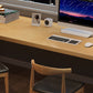 Contemporary Solid Wood Rectangle Writing Desk H-Base 29.53" Tall Office Desk