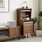 Mid-Century Accent Cabinet Bar Pulls Handle Design Storage Cabinet with Door Clearhalo 'Cabinets & Chests' 'cabinets_chests' 'furn' 'furn_cabinets_chests' 'Furniture' 'Living Room Furniture' 6905071
