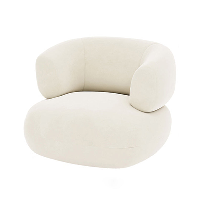 Tela escandinava cojines blancos de esmoquin de la sala de estar de la sala de estar del brazo