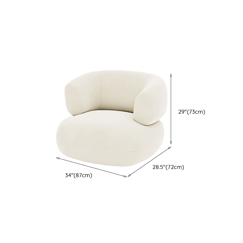 Tela escandinava cojines blancos de esmoquin de la sala de estar de la sala de estar del brazo