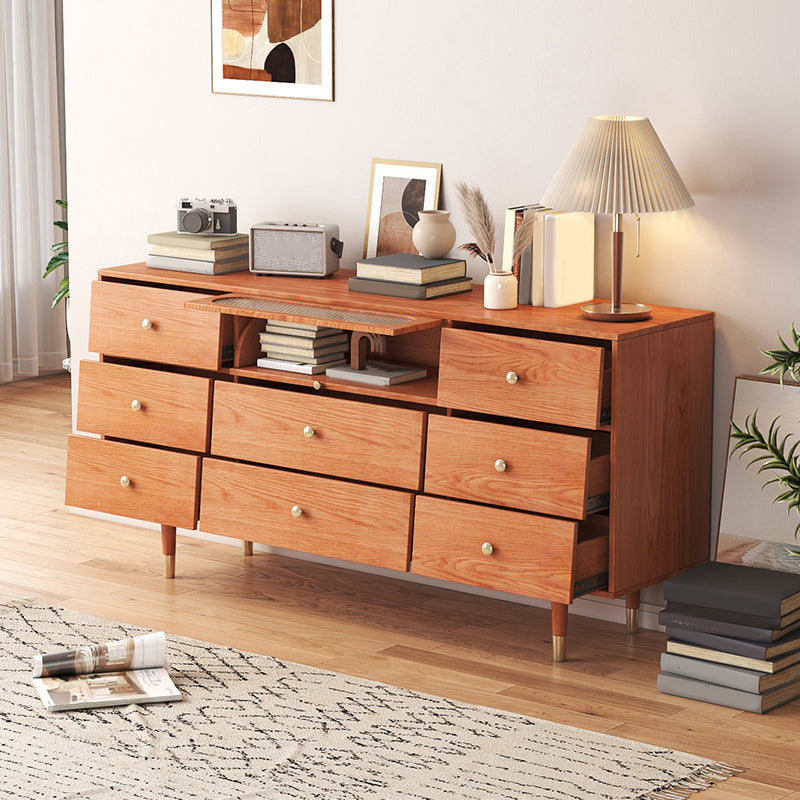 Mid-Century Rectangle Accent Cabinet Solid Wood Storage Cabinet Clearhalo 'Cabinets & Chests' 'cabinets_chests' 'furn' 'furn_cabinets_chests' 'Furniture' 'Living Room Furniture' 6905148