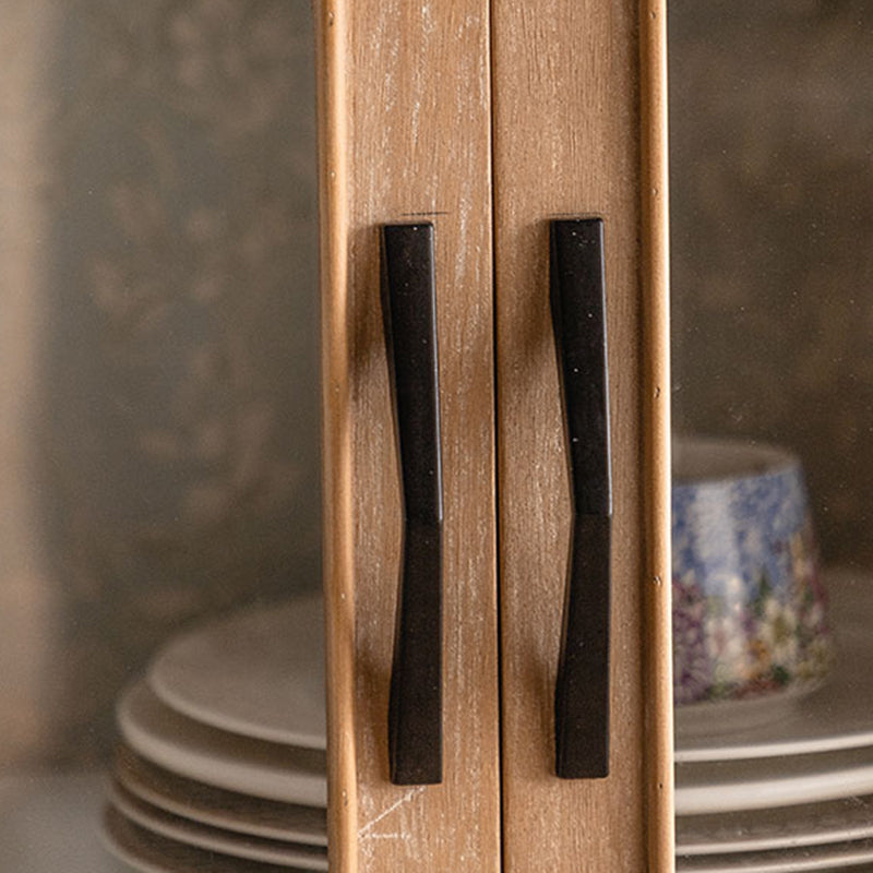 Half Circle Accent Cabinet Solid Wood Storage Cabinet with Drawer Clearhalo 'Cabinets & Chests' 'cabinets_chests' 'furn' 'furn_cabinets_chests' 'Furniture' 'Living Room Furniture' 6905169