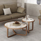 Table basse moderne en ardoise sans ensemble de table basse ronde pénible