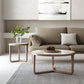 Table basse moderne en ardoise sans ensemble de table basse ronde pénible