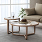 Table basse moderne en ardoise sans ensemble de table basse ronde pénible