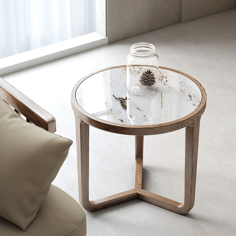 Table basse moderne en ardoise sans ensemble de table basse ronde pénible