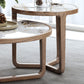 Table basse moderne en ardoise sans ensemble de table basse ronde pénible