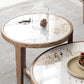 Table basse moderne en ardoise sans ensemble de table basse ronde pénible