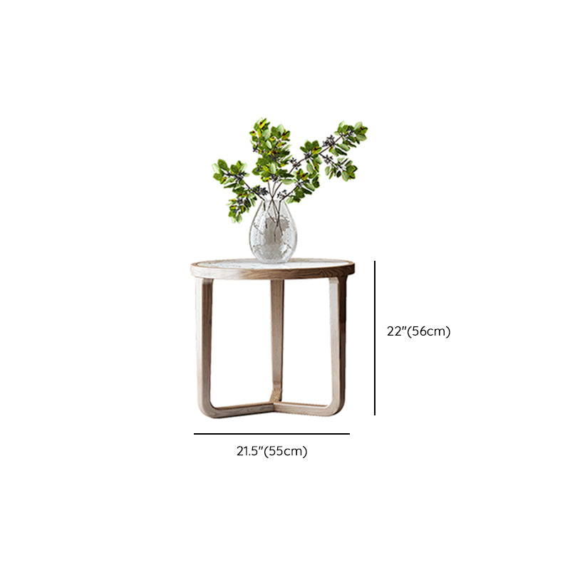 Table basse moderne en ardoise sans ensemble de table basse ronde pénible