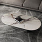 No Distressing Coffee Table Modern 2 Legs Free-Form Single Coffee Table Clearhalo 'Coffee & Accent Tables' 'Coffee Tables' 'coffee_tables' 'furn' 'furn_coffee_tables' 'Furniture' 'Living Room Furniture' 6905281