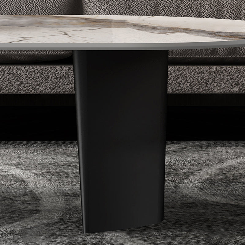 No Distressing Coffee Table Modern 2 Legs Free-Form Single Coffee Table Clearhalo 'Coffee & Accent Tables' 'Coffee Tables' 'coffee_tables' 'furn' 'furn_coffee_tables' 'Furniture' 'Living Room Furniture' 6905284