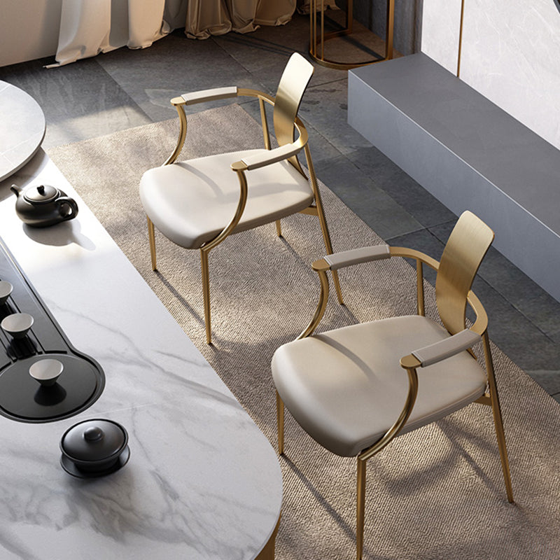 Glam Track Arms Armchair Basic Fixed Back Accent Armchair for Living Room Clearhalo 'Accent Chairs' 'accent_chairs' 'Chairs & Seating' 'furn' 'furn_accent_chairs' 'Furniture' 'Living Room Furniture' 6905300