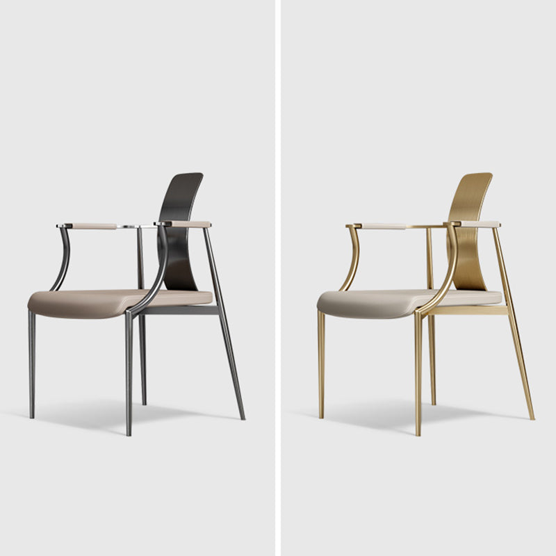 Glam Track Arms Armchair Basic Fixed Back Accent Armchair for Living Room Clearhalo 'Accent Chairs' 'accent_chairs' 'Chairs & Seating' 'furn' 'furn_accent_chairs' 'Furniture' 'Living Room Furniture' 6905305